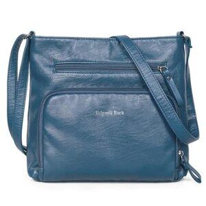 Womens Crossbody Purse Vegan Leather Handbag Medium Shoulder Bag Travel Casual
